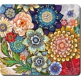 thumbnail image 1 of Dish Drying Mat, 16x18" Flower Theme Absorbent Drying Mat for Kitchen Counter, Cute Heat Resistant Dish Drying Pad Anti-Slip Dish Mat Drying Kitchen Mat, Dish Rack Mats, Mandala Floral, 1 of 6