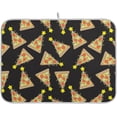 thumbnail image 1 of Dish Drying Mat 16x18 For Kitchen Counter Christmas Tree Pizza Lights Star Absorbent Dishes Drainer Rack Mats Microfiber Reversible Dish Drying Pad Fast Dry Kitchen Accessories, 1 of 6