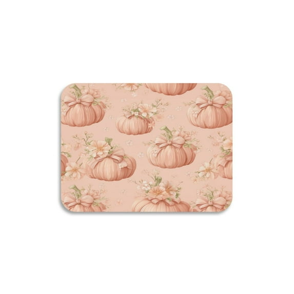Dish Drying Mat Absorbent Dish Drainer Kitchen Counter 15.7x11.8inch Dish Drying Pad for Countertops Sinks Draining Racks Pastel Pink Pumpkins and Flowers