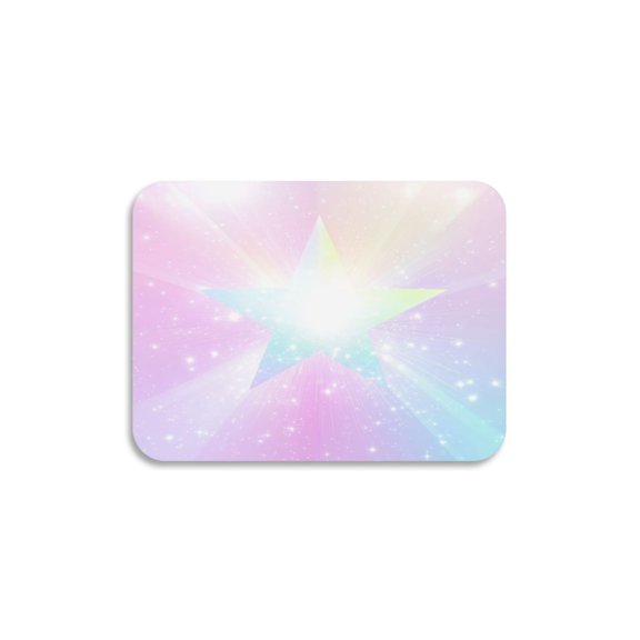 Dish Drying Mat Absorbent Dish Drainer Kitchen Counter 15.7x11.8inch Dish Drying Pad for Countertops, Sinks, Draining Racks Rainbow Gradient Stars