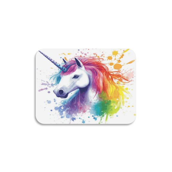 Dish Drying Mat Absorbent Dish Drainer Kitchen Counter 15.7x11.8inch Dish Drying Pad for Countertops, Sinks, Draining Racks Rainbow-colored Unicorn