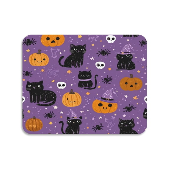 Dish Drying Mat Absorbent Dish Drainer Kitchen Counter 19.7x15.7inch Dish Drying Pad for Countertops Sinks Draining Racks Black Cat and Pumpkin