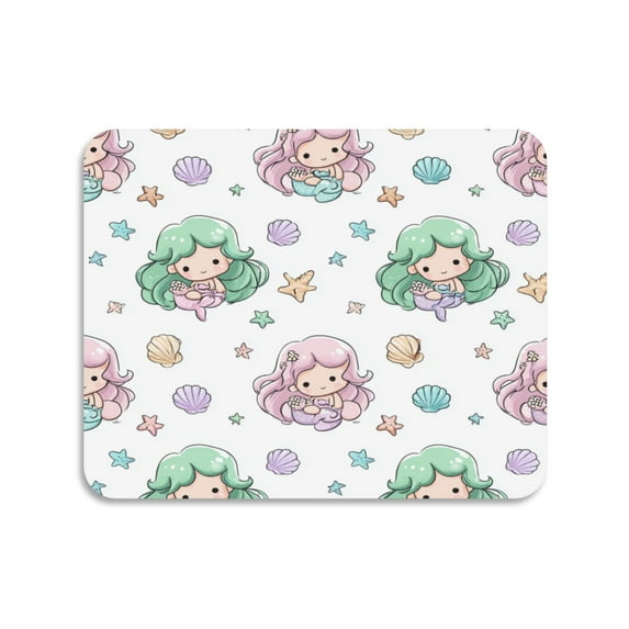 Dish Drying Mat Absorbent Dish Drainer Kitchen Counter 19.7x15.7inch Dish Drying Pad for Countertops Sinks Draining Racks Cute Mermaid Pattern