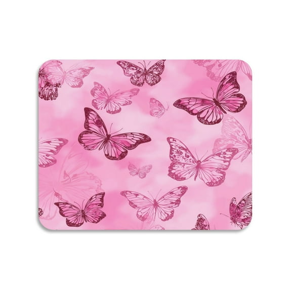 Dish Drying Mat Absorbent Dish Drainer Kitchen Counter 19.7x15.7inch Dish Drying Pad for Countertops Sinks Draining Racks Pink Butterfly Pattern