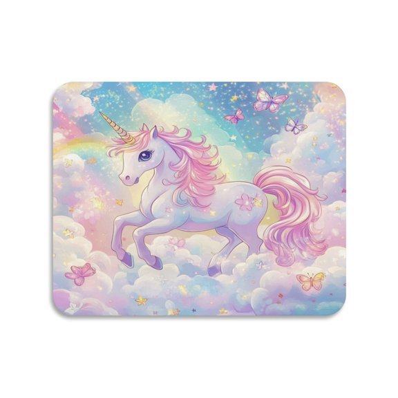 Dish Drying Mat Absorbent Dish Drainer Kitchen Counter 19.7x15.7inch Dish Drying Pad for Countertops, Sinks, Draining Racks Rainbow Colors Unicorn