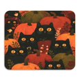 thumbnail image 1 of Dish Drying Mat Absorbent Dish Drainer Kitchen Counter 23.6x19.7inch Dish Drying Pad for Countertops Sinks Draining Racks Black Cat Surrounded by Pumpkins, 1 of 9