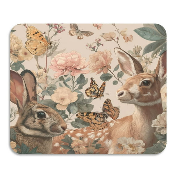 Dish Drying Mat Absorbent Dish Drainer Kitchen Counter 23.6x19.7inch Dish Drying Pad for Countertops Sinks Draining Racks Deer and Butterflies Pattern