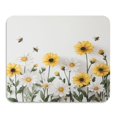 thumbnail image 1 of Dish Drying Mat Absorbent Dish Drainer Kitchen Counter 23.6x19.7inch Dish Drying Pad for Countertops Sinks Draining Racks Bees Flying with Daisies, 1 of 9
