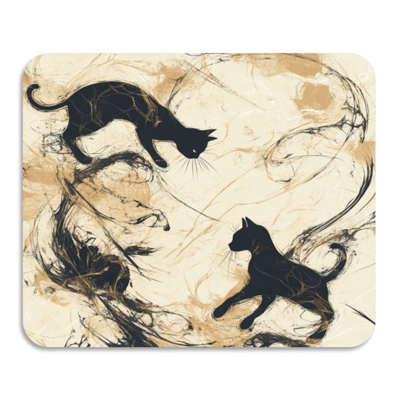 Dish Drying Mat Absorbent Dish Drainer Kitchen Counter 23.6x19.7inch Dish Drying Pad for Countertops, Sinks, Draining Racks Black Cat in Ink