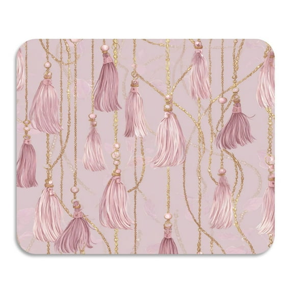 Dish Drying Mat Absorbent Dish Drainer Kitchen Counter 23.6x19.7inch Dish Drying Pad for Countertops Sinks Draining Racks Light Pink Tassels