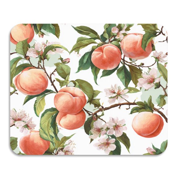 Dish Drying Mat Absorbent Dish Drainer Kitchen Counter 23.6x19.7inch Dish Drying Pad for Countertops Sinks Draining Racks Peach Fruit Pattern