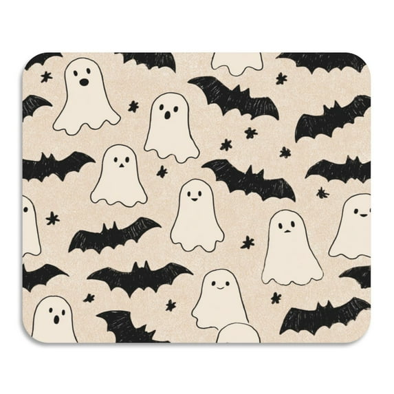 Dish Drying Mat Absorbent Dish Drainer Kitchen Counter 23.6x19.7inch Dish Drying Pad for Countertops Sinks Draining Racks Simple Ghosts and Bats