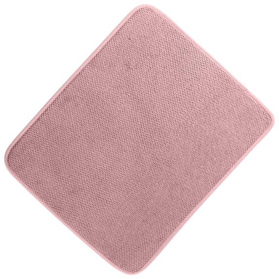 Dish Drying Mat,Absorbent Microfiber Dish Drying Mat,Large Kitchen Counter Mat,Quick Drying Table Mat for Dishes, Utensils, Pots and Pans, Machine Washable,11.8x15.7 inch(Pink)