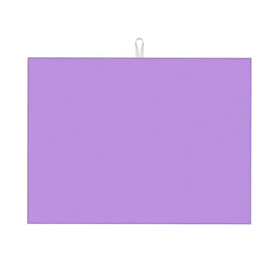 Dish Drying Mat, Absorbent Microfiber Kitchen Counter Mat for Dishes, Pots and Pans, Bright Lavender Large 18x24in