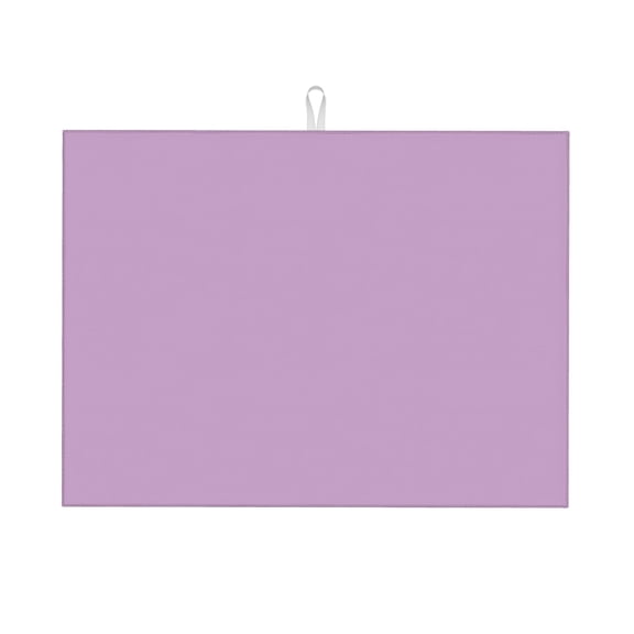 Dish Drying Mat, Absorbent Microfiber Kitchen Counter Mat for Dishes, Pots and Pans, Lilac LAVENDER Large 18x24in