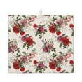 thumbnail image 1 of Dish Drying Mat, Beautiful Red Rose Flowers Highly Absorbent Drying Matt Kitchen Counter, Dish Mat Drying Pad Dishes Drainer Mats for Kitchen Counter or Sink, 16 x 18 inch, 1 of 6