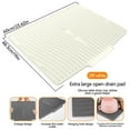 thumbnail image 1 of Dish Drying Mat with Bulged Edge Spout 24x19 Inch Silicone Mats for Kitchen Counter Extra Large Tableware Pad Dish Drying Rack Antis Slip Sink Pad Bowl and Drying Filter Pad Thermal Insulation, 1 of 3
