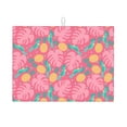 thumbnail image 1 of Dish Drying Mat, Cartoon Cockatoo Parrot Leaves Pink Absorbent Microfiber Kitchen Mat, Heat Resistant Drying Mat Kitchen Counter for Dishes, Utensils, Pots, Pans, Drainer Mats 18x24in, 1 of 7
