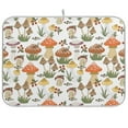 thumbnail image 1 of Dish Drying Mat Cartoon Cute Mushrooms Kitchen Mats Microfiber Counter Absorbent Dish Pad Drainer Rack 16"x18", 1 of 7