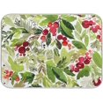 thumbnail image 1 of Dish Drying Mat, Christmas Berries Spruce Branches Microfiber Kitchen Dish Pads Super Absorbent Dish Drainer Mat Fast Drying Heat-resistant Drying Mat for Kitchen Counter, 18x2, 1 of 7