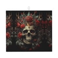 thumbnail image 1 of Dish Drying Mat, Classical Rose Crown Skull Highly Absorbent Drying Matt Kitchen Counter, Dish Mat Drying Pad Dishes Drainer Mats for Kitchen Counter or Sink, 16 x 18 inch, 1 of 6