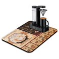 thumbnail image 1 of Dish Drying Mat, Coffee Brown Absorbent Coffee Bar Mat for Countertops, Coffee Bar Accessories for Kitchen Counter Coffee Maker Coffee Pot Dining Room Decoration 18x24in, 1 of 7