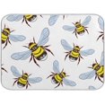 thumbnail image 1 of Dish Drying Mat Cute Bee Kitchen Dish Pads Super Absorbent Microfiber Dish Drying Rack Pads Safe Heat-resistant Kitchen Counter Mat,16x18 Inch, 1 of 7