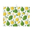 thumbnail image 1 of Dish Drying Mat, Cute Durian Flower Leaves Absorbent Microfiber Kitchen Mat, Heat Resistant Drying Mat Kitchen Counter for Dishes, Utensils, Pots, Pans, Drainer Mats 18x24in, 1 of 7