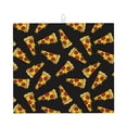 thumbnail image 1 of Dish Drying Mat, Cute Pizza Black Highly Absorbent Drying Matt Kitchen Counter, Dish Mat Drying Pad Dishes Drainer Mats for Kitchen Counter or Sink, 16 x 18 inch, 1 of 6