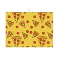 thumbnail image 1 of Dish Drying Mat, Cute Pizza Red Food Absorbent Microfiber Kitchen Mat, Heat Resistant Drying Mat Kitchen Counter for Dishes, Utensils, Pots, Pans, Drainer Mats 18x24in, 1 of 7