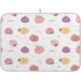 thumbnail image 1 of Dish Drying Mat Cute Strawberry Absorbent Microfiber Kitchen Dish Mat Super Absorbent Dish Drainer Mat for Kitchen Counter 18" x 24", 1 of 7