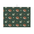 thumbnail image 1 of Dish Drying Mat, Green Snails Brown Hedgehogs Absorbent Microfiber Kitchen Mat, Heat Resistant Drying Mat Kitchen Counter for Dishes, Utensils, Pots, Pans, Drainer Mats 18x24in, 1 of 7