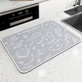 thumbnail image 1 of Dish Drying Mat for Kitchen Counter, 15.74"x11.8"Dish Drying Pad with Non-slip Rubber Backed, Hide Stain Anti Absorbent for Kitchen Counter, Drying Mat for Coffee Machine Dish Rack, 1 of 7