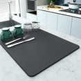 thumbnail image 1 of Dish Drying Mat for Kitchen Counter, 15.74"x11.8"Dish Drying Pad with Non-slip Rubber Backed, Hide Stain Anti Absorbent for Kitchen Counter, Drying Mat for Coffee Machine Dish Rack, 1 of 7