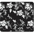 thumbnail image 1 of Dish Drying Mat for Kitchen Counter, 16 x 18" Cute Flower Theme Absorbent Heat Resistant Drying Pad with Non-slip Rubber, Coffee Bar Mats for Dish Rack Kitchen Accessories, Black White, 1 of 7
