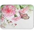 thumbnail image 1 of Dish Drying Mat for Kitchen Counter 18 x 24 Inch Pink Roses Butterfly Super Absorbent Microfiber Dish Drainer Rack Mats Soft Heat Resistant Drying Protector Pad, 1 of 7