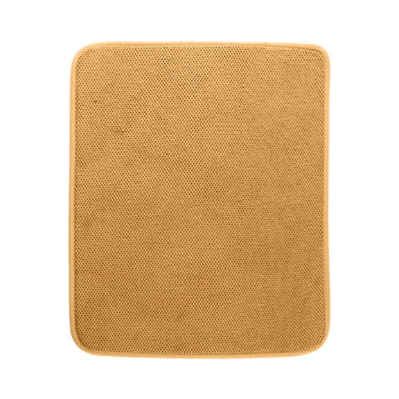 Dish Drying Mat for Kitchen Counter,1pc Microfiber Absorbent Dish Drying Mat,Multi-Functional Dish Drying Pad,Small Dish Drying Mat for Kitchen Counter,Draining Racks,Sinks,11.8x15.7 inch(Yellow)