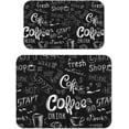 thumbnail image 1 of Dish Drying Mat for Kitchen Counter 2 Pack with Non-Slip Rubber Backing - Heat-Resistant Absorbent Coffee Bar Mat, Dish Rack Mat, Coffee Dish Drying Mats 18x24+19.5x12 inch, 1 of 7