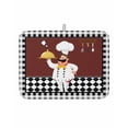 Dish Drying Mat for Kitchen Counter Cartoon Chef Drying Pad Absorbent ...