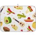 thumbnail image 1 of Dish Drying Mat for Kitchen Counter, Mexican Food Microfiber Kitchen Dish Mat Super Absorbent Dish Drainer Mat Heat-resistant Kitchen Counter Mat, 16x18 Inch, 1 of 7