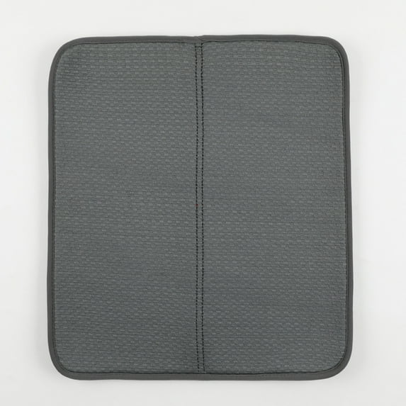 Dish Drying Mat for Kitchen Counter Ultra Absorbent Dish Drainers 12x18in Dish Drainer Mat Dish Drying Pad Quick Dry Pads for Countertops Under Sink Coffee Rack(Gray)
