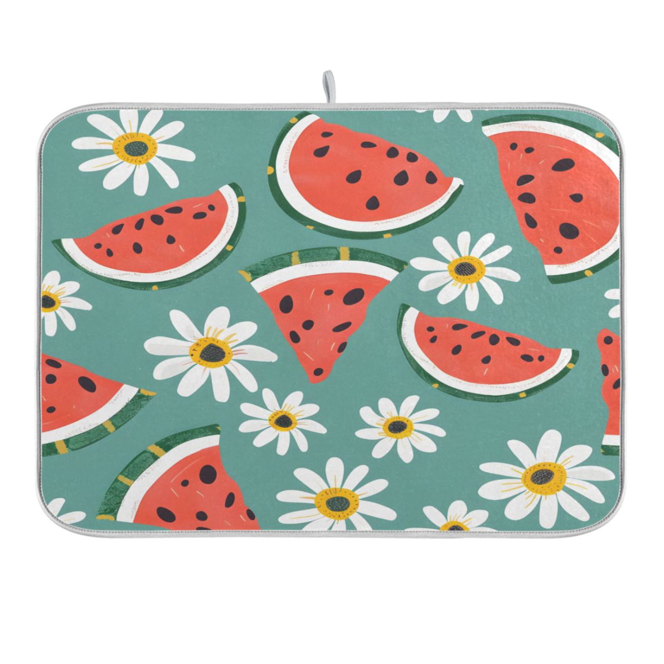 Baofu Strawberry Dish Drying Mat - Ultra Absorbent, Reversible, 18x24 Inch, Microfiber Kitchen Counter Pad