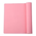 thumbnail image 1 of Dish Drying Mat for Kitchen Counter, Waterproof Silicone Dishwashing Mat, Heat Resistant Table Mat for Air Fryer Silicone Countertop Protector Nonskid Desk Saver Pad for Home, 1Pc(Pink,11.8x11.8"), 1 of 9