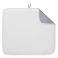 thumbnail image 1 of Dish Drying Mat for Kitchen Countertop, White Absorbent Microfiber Dish Mat Reversible Quick Dry Non Slip Draining Mat Kitchen Drying Pad for Dishes, Utensils 16x18 Inch Solid Color White, 1 of 9