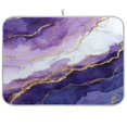thumbnail image 1 of Dish Drying Mat Kitchen Pad Large Counter Absorbent Dish Mats Drainer Abstract Dark Purple Marble, 1 of 8
