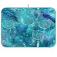 thumbnail image 1 of Dish Drying Mat Kitchen Pad Large Counter Absorbent Dish Mats Drainer Dreamcatchers and Birds, 1 of 8