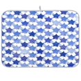 thumbnail image 1 of Dish Drying Mat Kitchen Pad Large Counter Absorbent Dish Mats Drainer Navy Blue Stars, 1 of 8