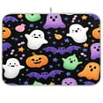 thumbnail image 1 of Dish Drying Mat Kitchen Pad Large Counter Absorbent Dish Mats Drainer Various Ghost Shapes, 1 of 8
