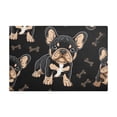 thumbnail image 1 of Dish Drying Mat Microfiber Kitchen Dish Pad Counter Absorbent Drainer Rack 12"x18" Bulldogs and Bone, 1 of 6
