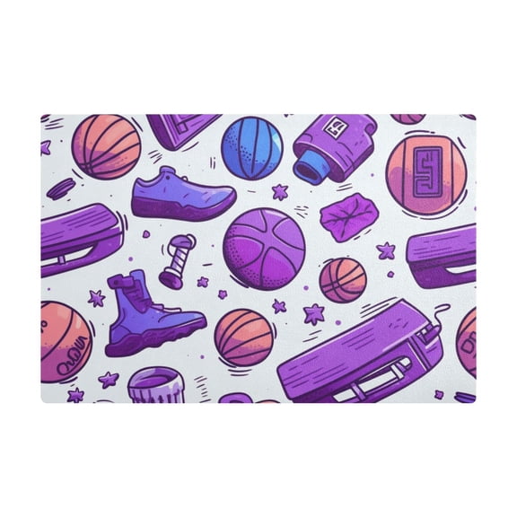 Dish Drying Mat Microfiber Kitchen Dish Pad Counter Absorbent Drainer Rack 12"x18" Football Basketball Shoes